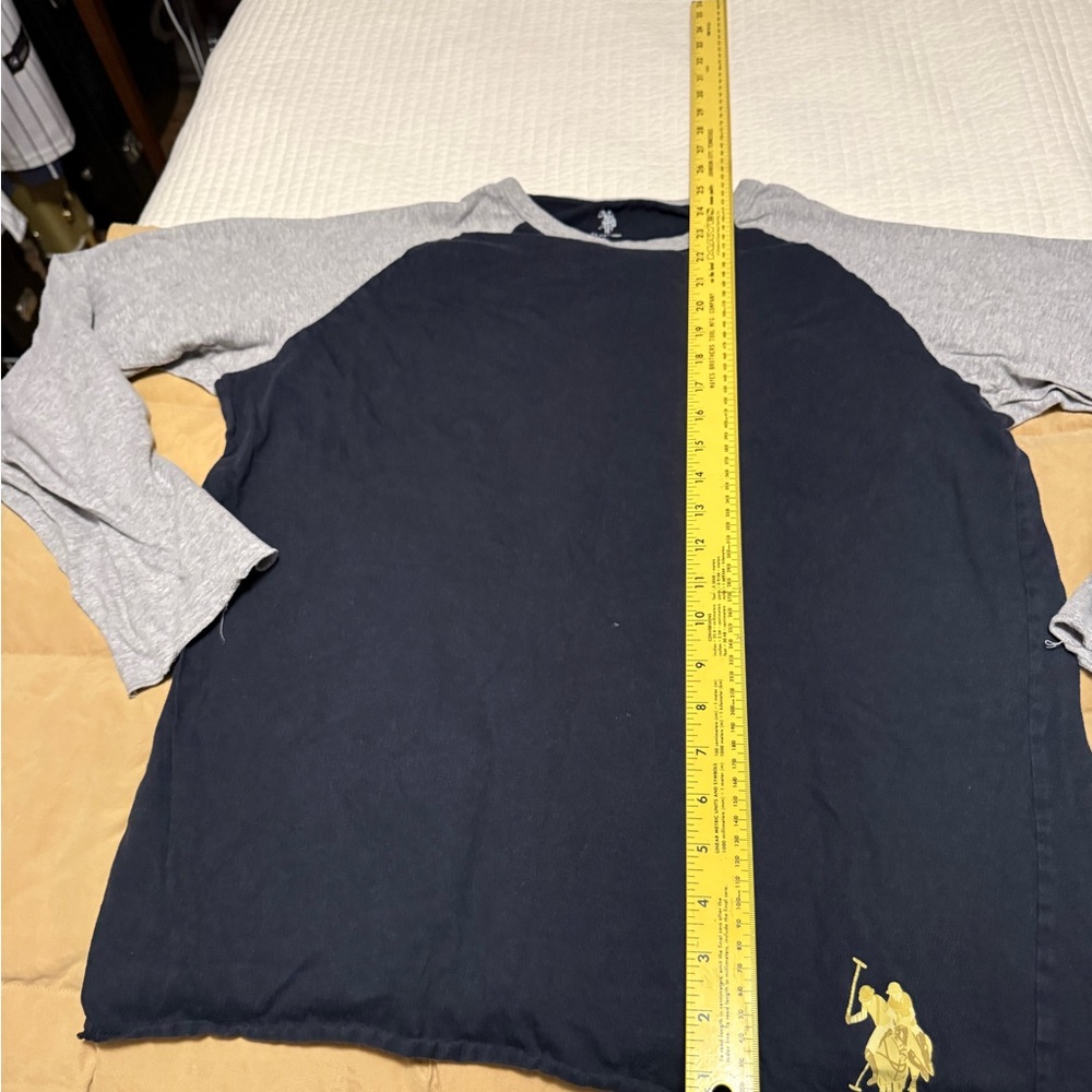 2 types of Ralph Lauren Sleep tops. Gray & Navy Long Sleeve and a Navy. 2 for 1